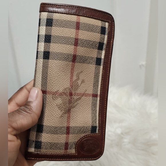 Burberry Nova check leather Bi-fold Compact wallet beige - Picture 6 of 9